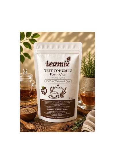 Teff Tohumlu Form Çayı 20 Süzen Bitki Çayı