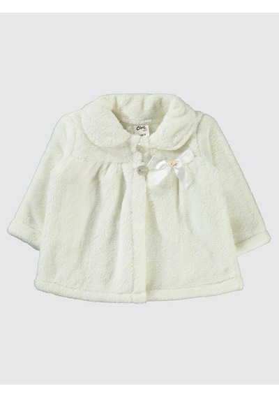 Civil Baby Fiyonklu 6-18 Ay Hırka - Ekru