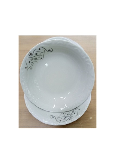 6'lı Yakamoz 13 Cm Porselen Çukur Tabak Çerezlik 6 Adet Küçük Boy Beyaz - 559514640 Beyaz