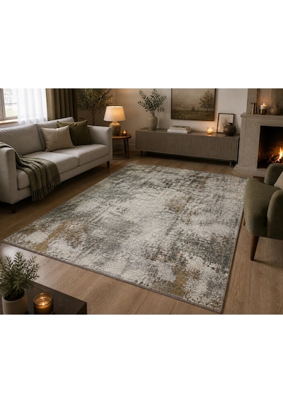 Hoom Rugs Arkaik Plz 13 Kahve Etnik Renkli Vintage Makine Halısı Çok Renkli