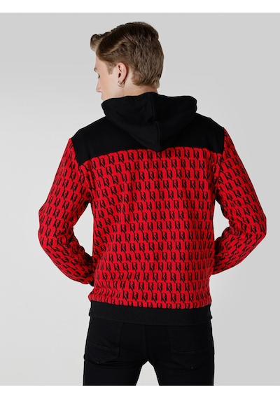 Colin's Colins Regular Fit Baskılı Kırmızı Erkek Sweatshirt Cl1065895 Kırmızı
