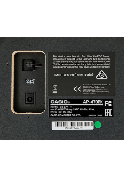 Casio Ap-470 Dijital Piyano Mat Siyah