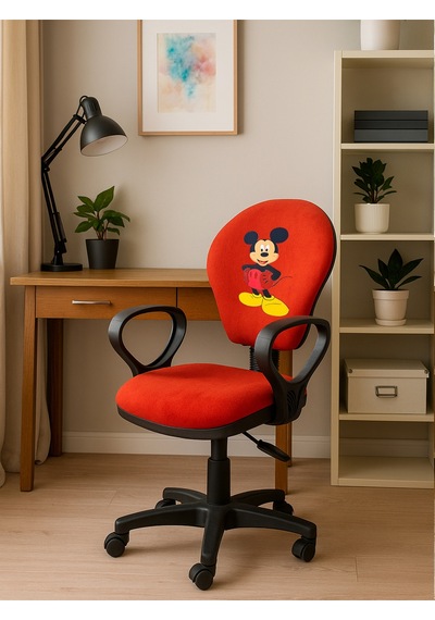 Mickey Mouse Baskılı Turuncu Çocuk Çalışma Sandalyesi Döner Koltuk, Yükseklik Ayarlı Koltuk Turuncu Mickey Mouse Baskılı Turuncu Çocuk Çalışma Sandalyesi Döner Koltuk, Yükseklik Ayarlı Koltuk Turuncu