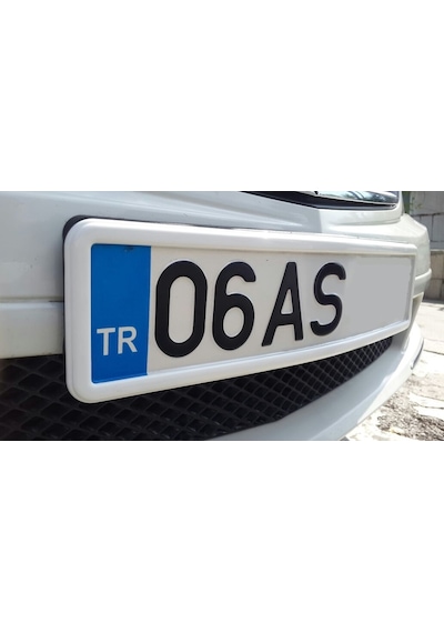 Lüx Plakalık 2Adet Beyaz Plakalik 315977125