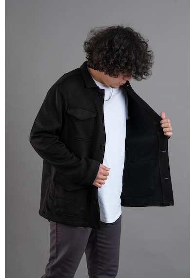 Sir Cepli Regular Fit Kışlık Astarsız Erkek Triko Ceket(524360414)