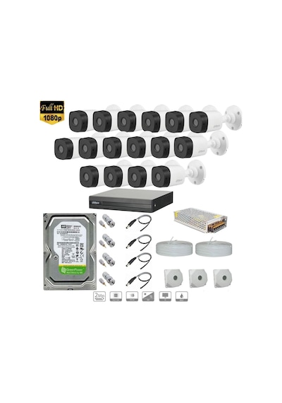 Dahua Full Hd 16 Kameralı Set