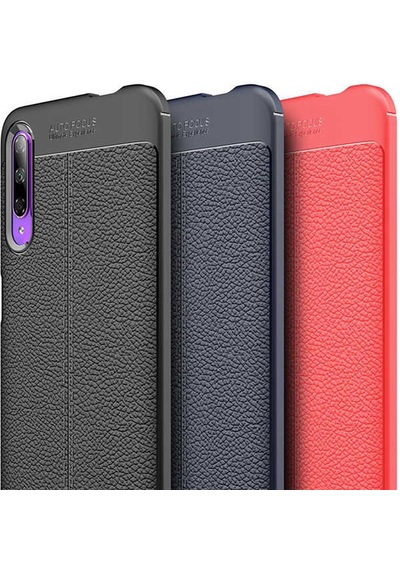 Huawei P Smart Pro 2019 Kılıf Zore Niss Silikon Kapak Lacivert