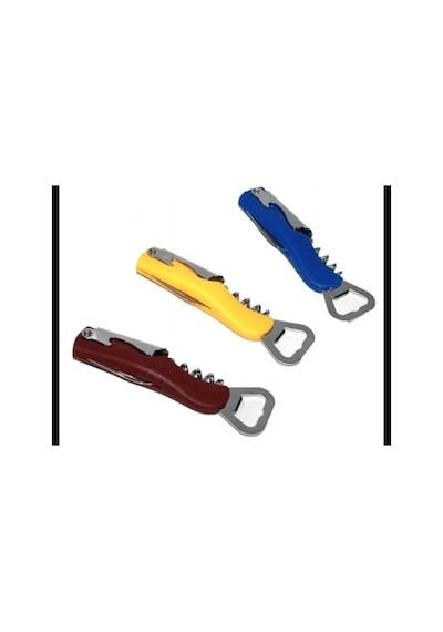 Çok Amaçlı Ve Kullanışlı Metal Tirbişon Açacak 4 Fonksiyonlu Çok Renkli