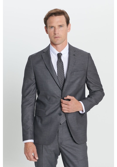 AC&Co / Altınyıldız Classics Erkek Antrasıt Slim Fit Dar Kesim Mono Yaka Desenli Takım Elbise Antrasıt AC&Co / Altınyıldız Classics Erkek Antrasıt Slim Fit Dar Kesim Mono Yaka Desenli Takım Elbise Antrasıt