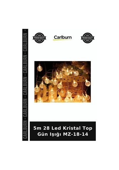 5m 28 Led Kristal Top Gün Işığı Mz-18-14 Ev Dekorasyonu Duvar Süsü Dekoratif Işık