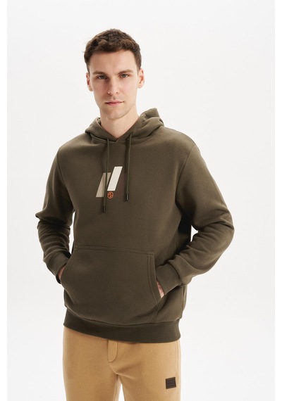AR-MA Arma Erkek Kapüşonlu Sweatshirt Kanguru Cepli, 3 İplik Şardonlu, Regular Fit, %70 Pamuk %30 Polyester K30254628502 Haki AR-MA Arma Erkek Kapüşonlu Sweatshirt Kanguru Cepli, 3 İplik Şardonlu, Regular Fit, %70 Pamuk %30 Polyester K30254628502 Haki