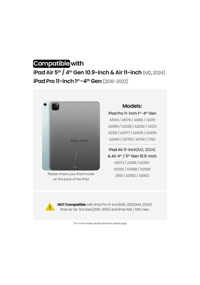 Apple iPad Uyumlu Air 11" M2, 2024 Kılıf Çıkarılabilir Klavye, Apple iPad Uyumlu Pro 11 1./2./3. Nesil Ve Air 5./4. Nesil Sağlam Klavye Kılıfı, 7 Renkli Arkadan Aydınlatmalı, İzleme Dörtgeni, Portre/manzara Modları Apple iPad Uyumlu Air 11" M2, 2024 Kılıf Çıkarılabilir Klavye, Apple iPad Uyumlu Pro 11 1./2./3. Nesil Ve Air 5./4. Nesil Sağlam Klavye Kılıfı, 7 Renkli Arkadan Aydınlatmalı, İzleme Dörtgeni, Portre/manzara Modları