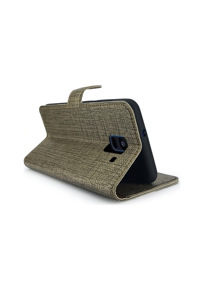 Samsung Galaxy Uyumlu A6 (A600) Kilif Fitcase Fabric Kapakli Cüzdanli 359200657