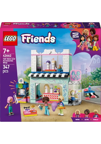 LEGO® Friends Kuaför ve Aksesuar Mağazası 42662 - 7 Yaş ve Üzeri Çocuklar için Mini Bebek İçeren Yaratıcı Oyuncak Yapım Seti (347 Parça)