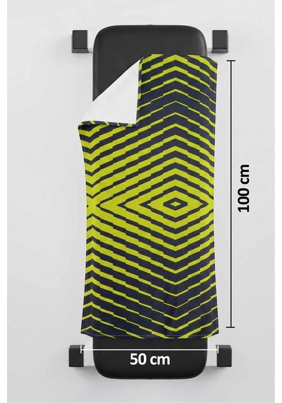 Sports Dijital Baskılı 50x100 Cm Spor Havlusu Sport3 Yeşil