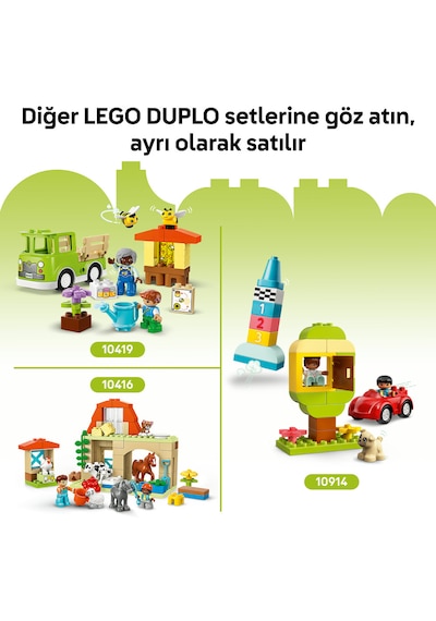 LEGO® DUPLO® Kasabası Yaratıcı Bahçe ve Çiçekler 10444 - 2 Yaş ve Üzeri Küçük Çocuklar için Eğitici Oyuncak Yapım Seti (45 Parça)