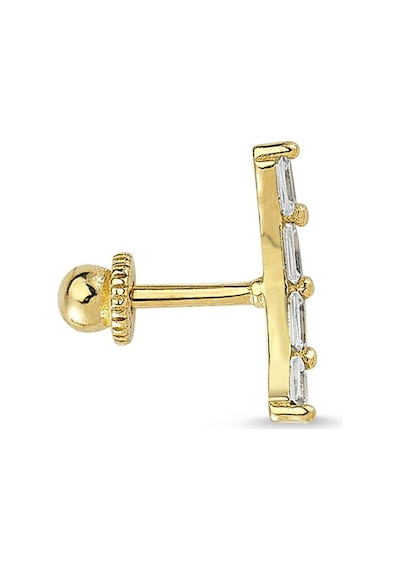 Baget Taşlı Tragus Piercing Küpe As21Pc Altınsepeti Sarı