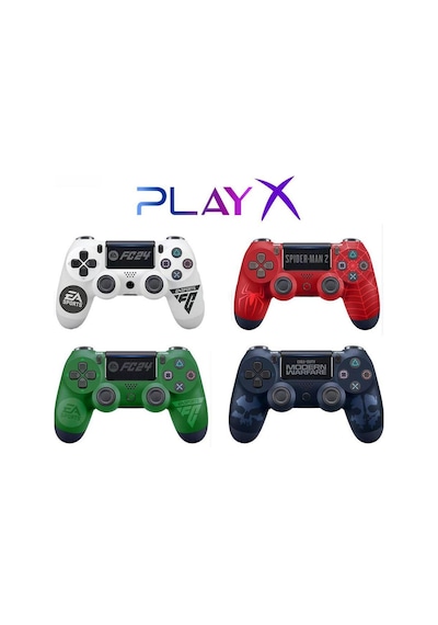 Ps4-pc-android Box-android-Apple Uyumlu iOS Telefon Tablet Desenli Titreşimli Bluetooth Oyun Kolu Model-5