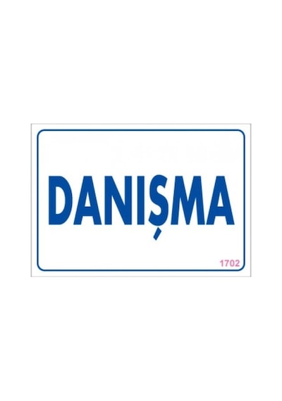 Pvc Levha Quot;Danışmaquot; 17,5*25 Cm
