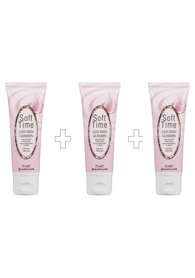 Soft Time Gliserinli, Yoğun Nemlendiricili 3 Adet El Kremi 75 Ml Diğer