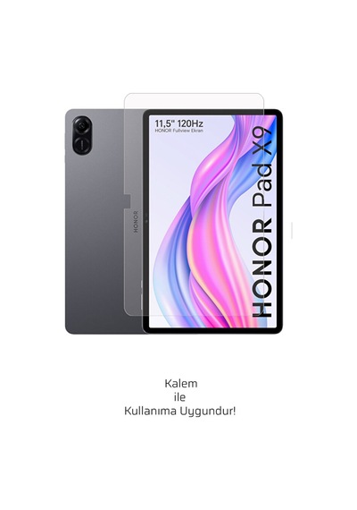 Honor Pad X9 11.5 İnc Uyumlu 9h Şeffaf Darbe Emici Kırılmaz Nano Ekran Koruyucu Şeffaf