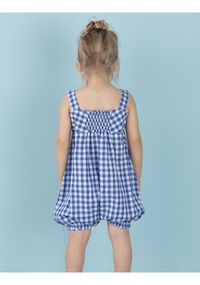 Denokids Mshb&g Yıldız Ekose Kız Salopet Çok Renkli