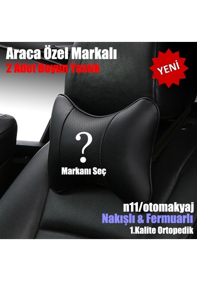 Fiat 500L Uyumlu Koltuk Boyun Yastık - 2Li Ortopedik
