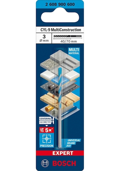 Bosch Expert Cyl-9 Multiconstruction Delme Ucu 3 X 40 X 70 Mm  - 2608900600