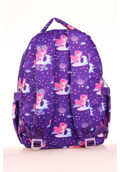 Kaukko Kids Sırt Çantası Aynalı Nakışlı Mermaid L5138