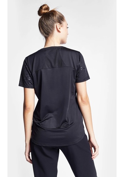 Lescon Kadın Antrenman Kısa Kollu T-Shirt 24B-2018 24Btbp002018-Siyah