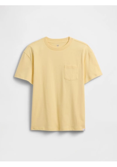 Gap V-spr Pocket Crew Tee Sarı