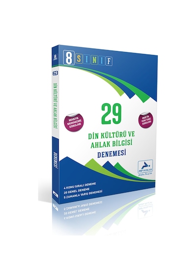 8. Sınıf Din Kültürü ve Ahlak Bilgisi 29 Deneme- PRF Paraf Yayınları