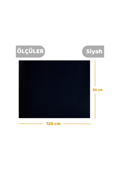 Beylını Deri Tamir Kiti Kendinden Yapışkanlı Dayanıklı Uzun Ömürlü Su Geçirmez Onarım Kiti Siyah, 50x120