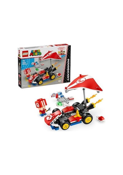 Mario Mario Kart Mario Ve Standard Kart 72037 - Yetişkin Kadınlar Ve Erkekler Için Inşa Edilebilen Figürü Içeren