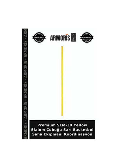 Premium Slm-30 Yellow Slalom Çubuğu Sarı Basketbol Saha Ekipmanı Koordinasyon