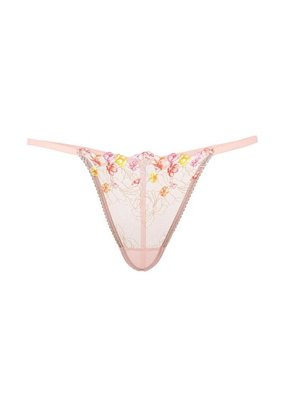 Victoria's Secret Bloom İşlemeli V-string Külot Gökkuşağı Çiçeği