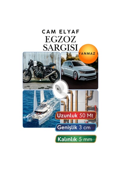 50 Metre 3 Cm Cam Elyaf Egzoz Sargısı Manifold Sargı Bezi Yanmaz Bant 5 Mm Kalınlık Isıya Dayanıklı Yanmaz Isı Yalıtım Bandı Motorsiklet Araba Egzoz Koruma Bezi Termal Sargı 50 Metre 3 Cm Cam Elyaf Egzoz Sargısı Manifold Sargı Bezi Yanmaz Bant 5 Mm Kalınlık Isıya Dayanıklı Yanmaz Isı Yalıtım Bandı Motorsiklet Araba Egzoz Koruma Bezi Termal Sargı