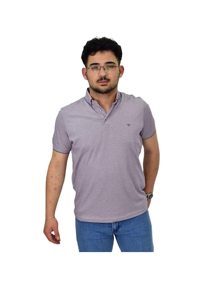 Erkek Polo Yaka Merserize Tişört 1000 Bgl-st04532 Lila
