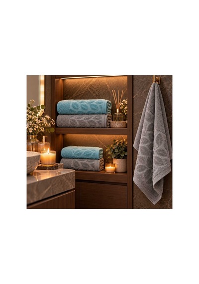 Nurpak Banyo Havlu Seti - Yasmina Tekstil 4 Parça Çok Renkli - 936094921 Çok Renkli