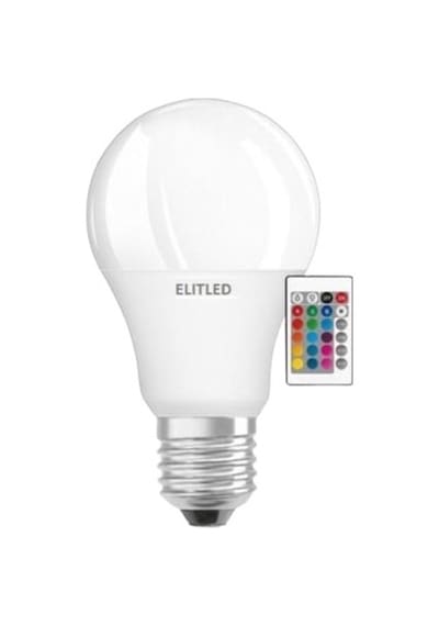 Elitled Renk Değiştiren - LED Ampul - 9W Rgb - Uzaktan Kumandalı LED Ampul