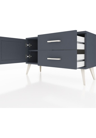 Arges Şifonyer Tek Raflı 2 Çekmeceli Tek Kapaklı 88x30x48 Antrasit-antrasit Antrasit Arges Şifonyer Tek Raflı 2 Çekmeceli Tek Kapaklı 88x30x48 Antrasit-antrasit Antrasit