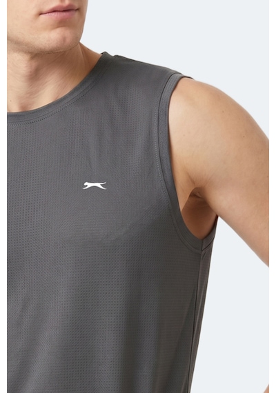 Slazenger Herofıt Erkek Kolsuz Koyu Gri Atlet