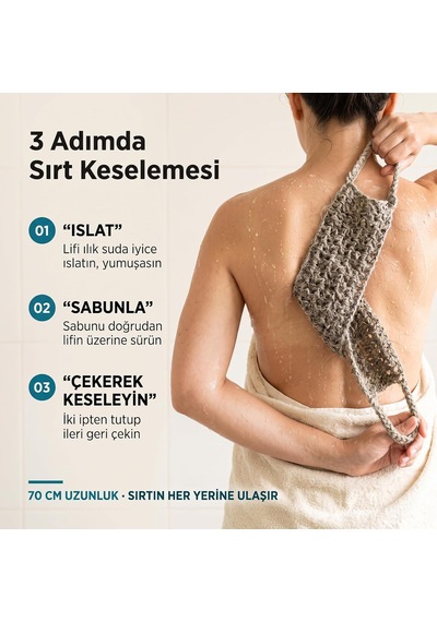 Lexroo Keçi Kılı Sırt Lifi El Örmesi. 70 Cm 11 Cm Gri