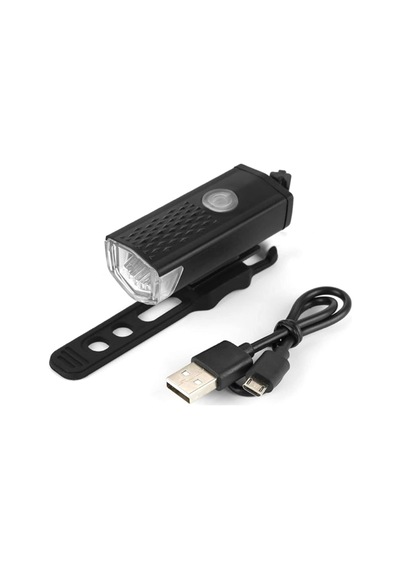Usb Şarjlı Bisiklet Ön-arka Far Stop Lambası Seti Çok Renkli