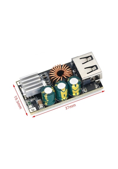 QC3 Hızlı Şarj Modülü DC 10-32V 24W to 5V Usb Voltaj Düşürücü Cep Telefonu Uyumlu iOS Android