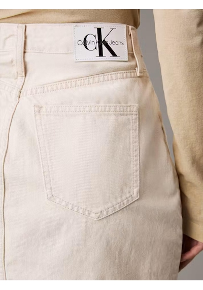 Calvin Klein Maxı Skırt Cargo Poc, 1aa Krem Kadın Etek