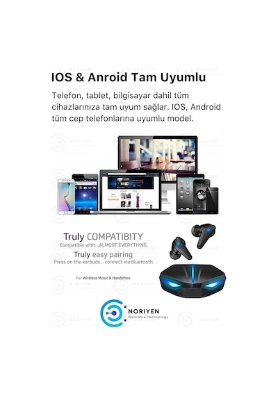 K55 Tws Pro Oyuncu Kulaklığı 3d Stereo Ses Extra Bass Işıklı Mikrofonlu Bluetooth Kablosuz Kulaklık