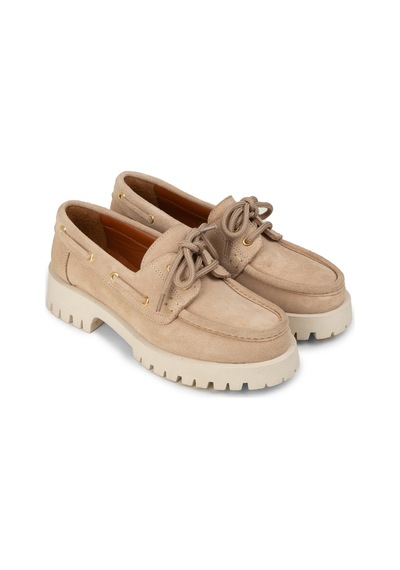 Deery Kadın Hakiki Süet Bej Marin Loafer - 02036zbejc01
