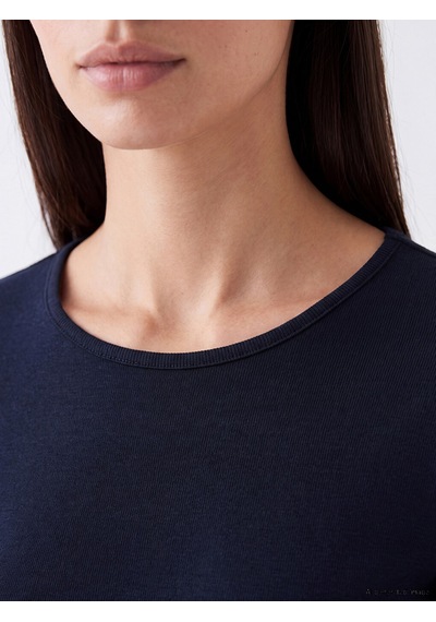Lcw Everyday Lacivert Bisiklet Yaka Kadın Body