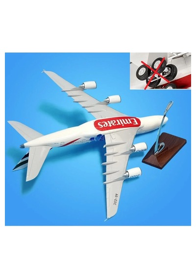 Emirates A380 Yolcu Uçağı Model Uçak 1/160 Ölçek 36cm Tekersiz